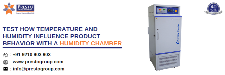 Test how temperature and humidity influence product behavior with a humidity chamber
